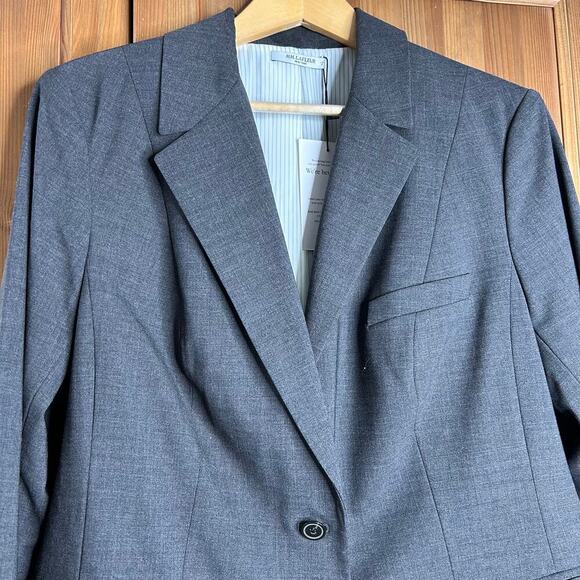 NWT MM Lafleur Hoffman Blazer Wool Gray Women’s 1X Corpcore Professional Career - Picture 5 of 11